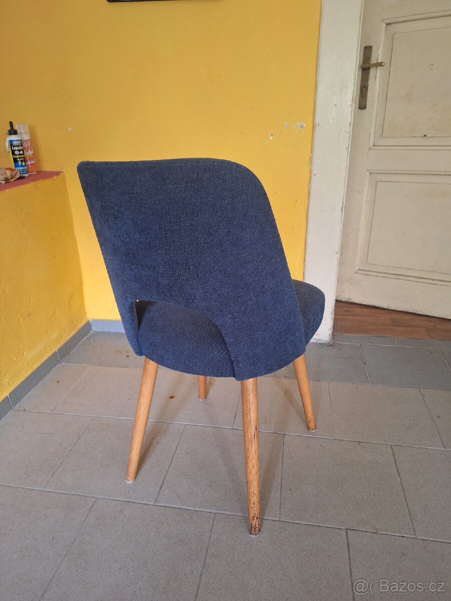Prodám 4ks zánovních židlí,retro styl. Výroba cca 50léta.