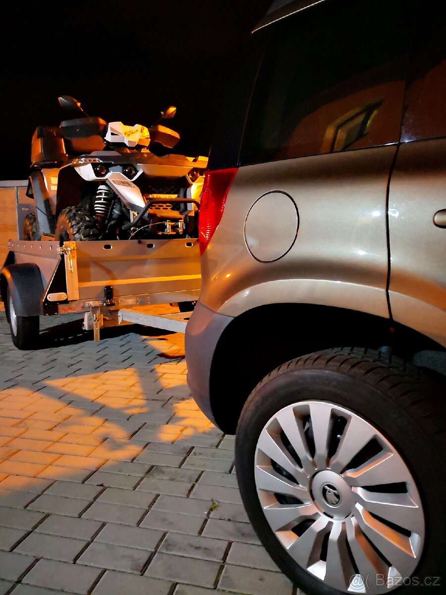Přeprava čtyřkolka, motokára, zahradní technika, motorka