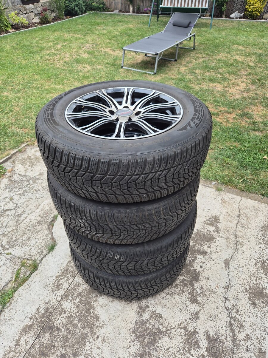ZIMNÍ PNEU 225/65/17 NA MAZDA CX5 NA ALU BORBET 5X114,3 R17