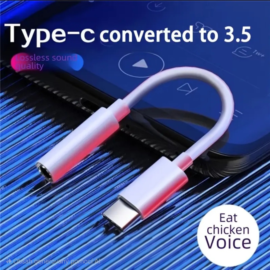 Redukce z USB-C na Jack 3,5mm pro sluchátka