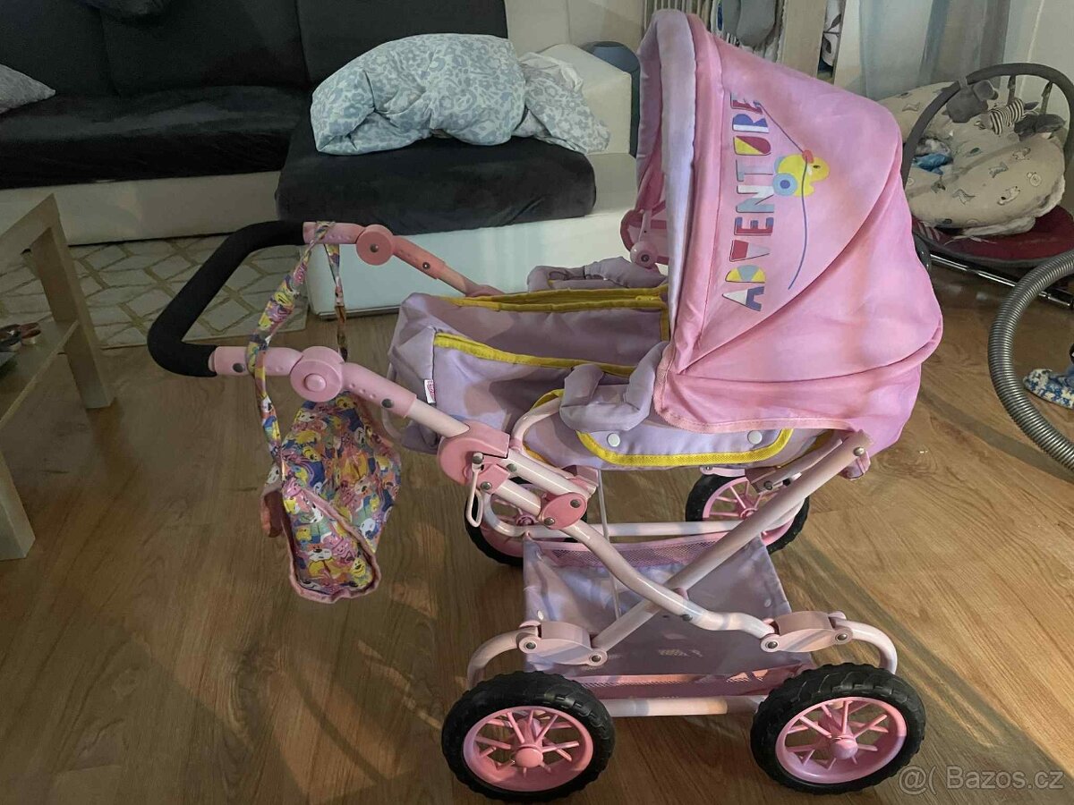 kočárek pro panenku baby born