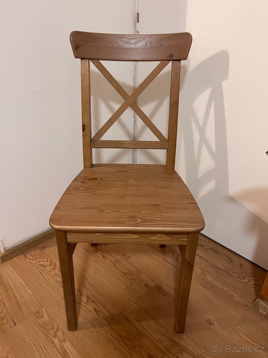 Koupím židle Ikea - INGOLF (barva hnědá - antik)