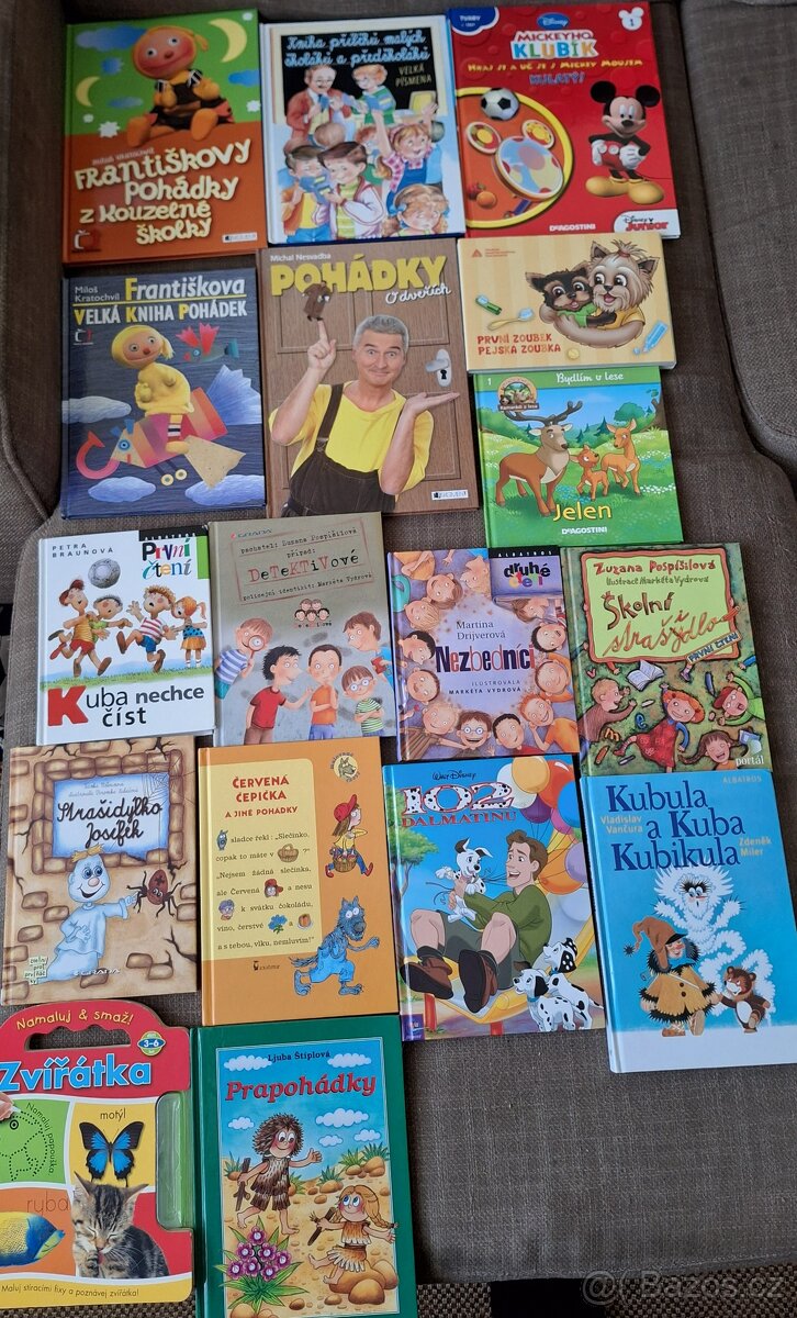 Dětské knihy první čtení, druhé čtení