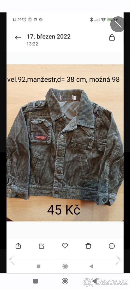 Bundy vel.92 různé