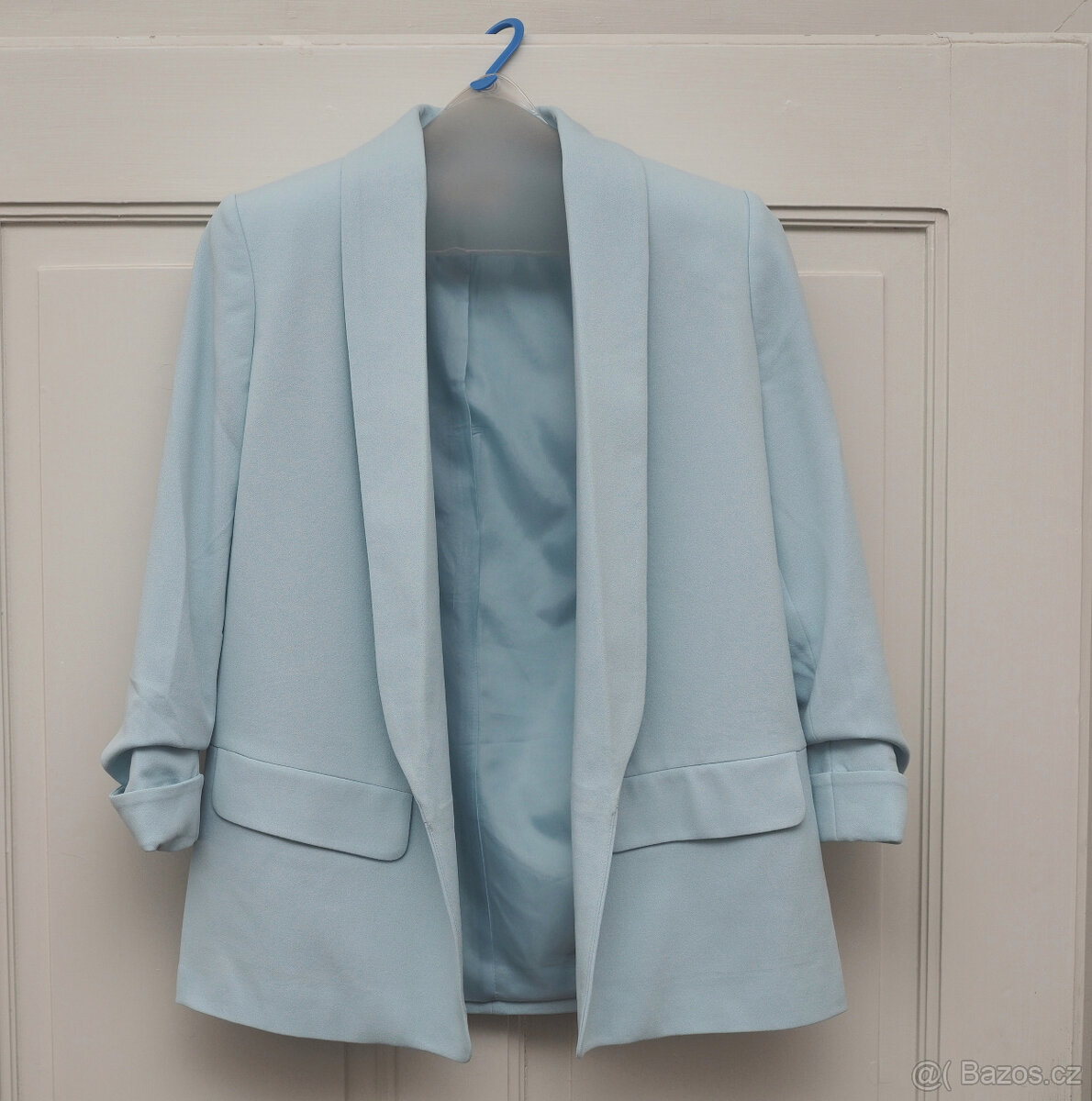 dámské světle tyrkysové sako S/36