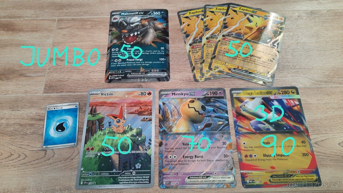 Pokémon Jumbo karty - velké (oversized)