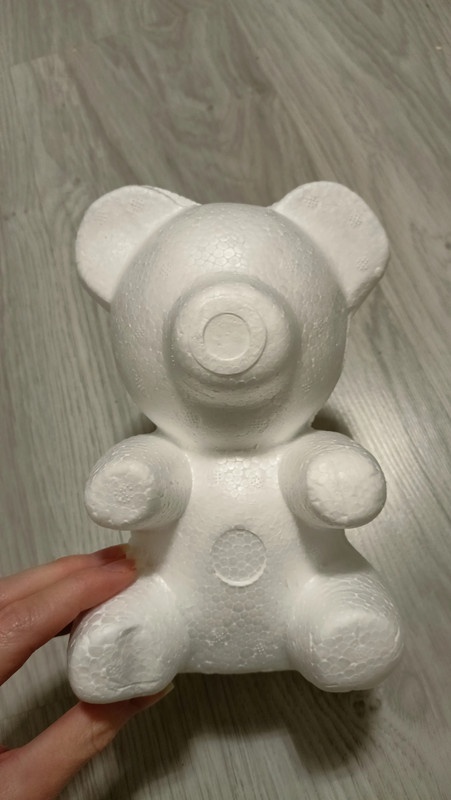 3× polystyrenový medvěd