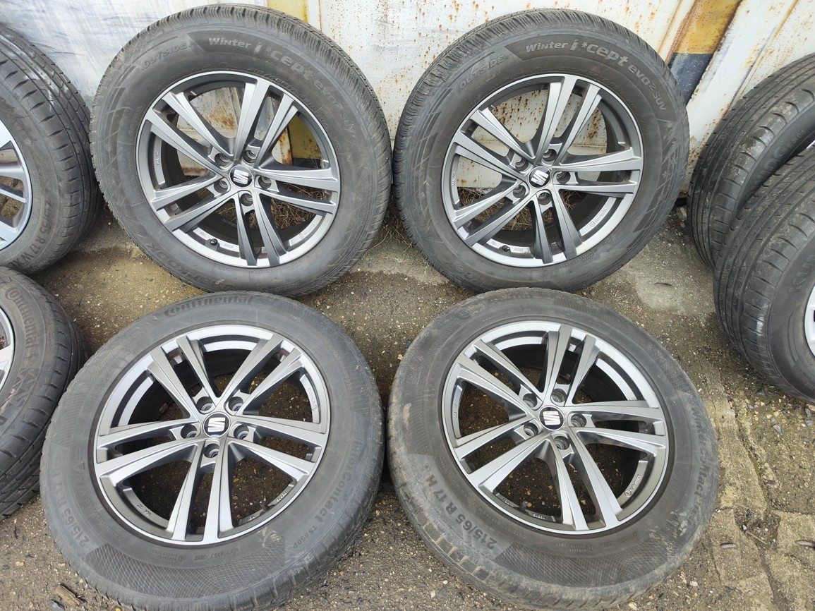 17"zimní alu sada 5x112 origo Tarraco Kodiaq Tiguan 2 215/6