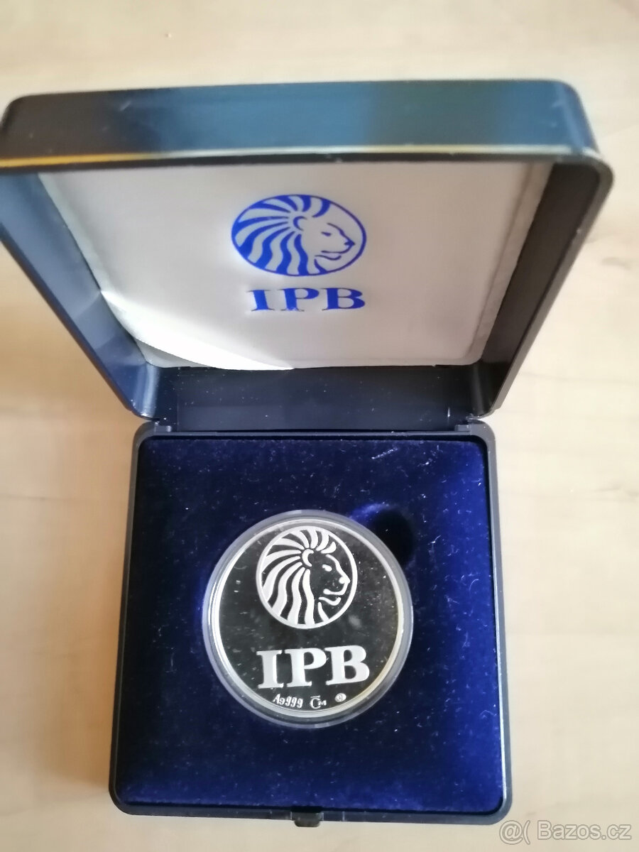 stříbrná pamětní medaile