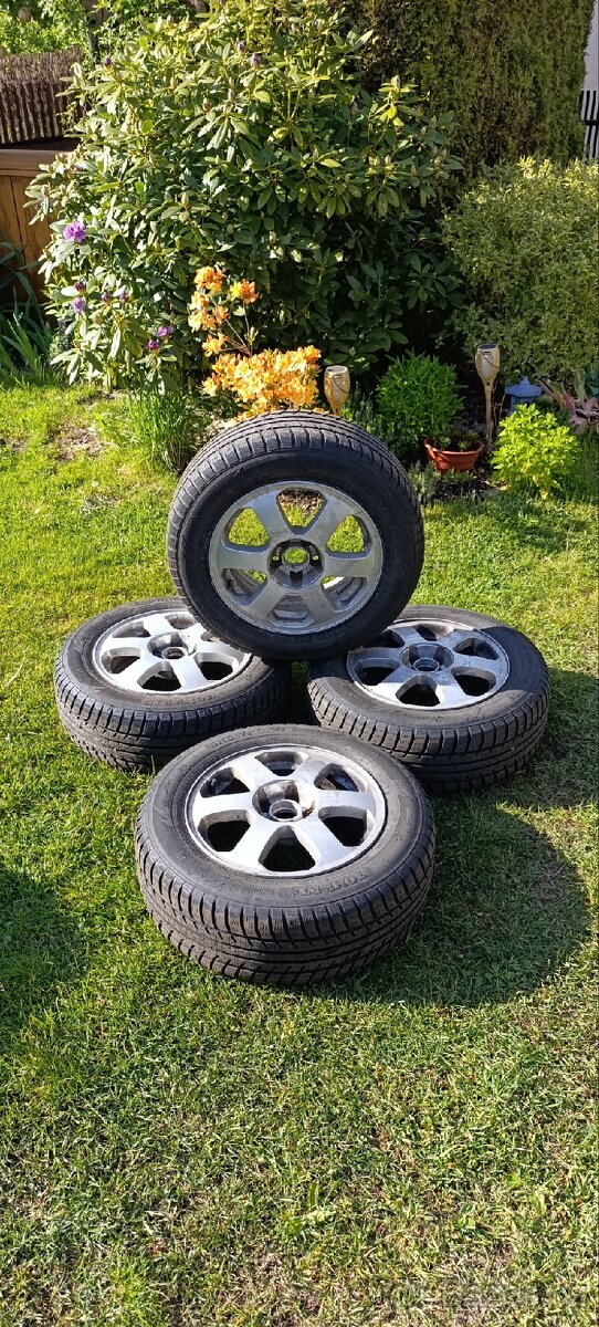ALU R15 5x100 ET43 vč pneu 6mm