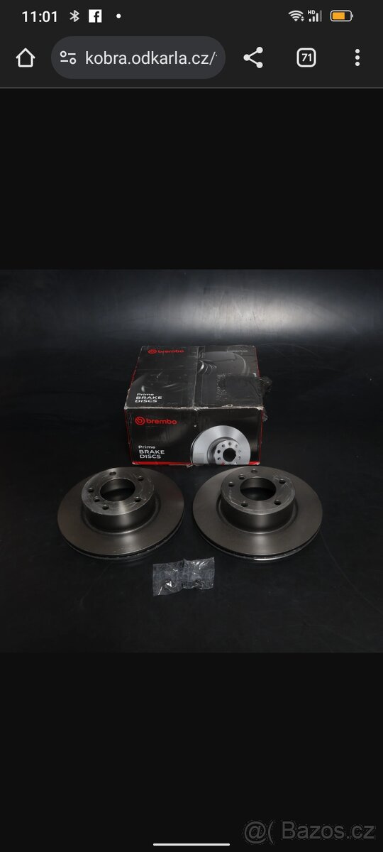 Brzdové kotouče brembo BMW