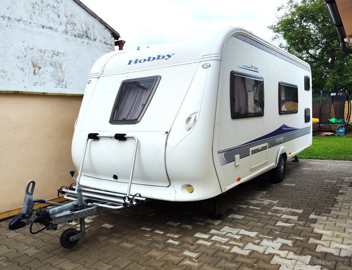 Karavan Hobby 500 KFMe, Deluxe, mover, předstan, palandy