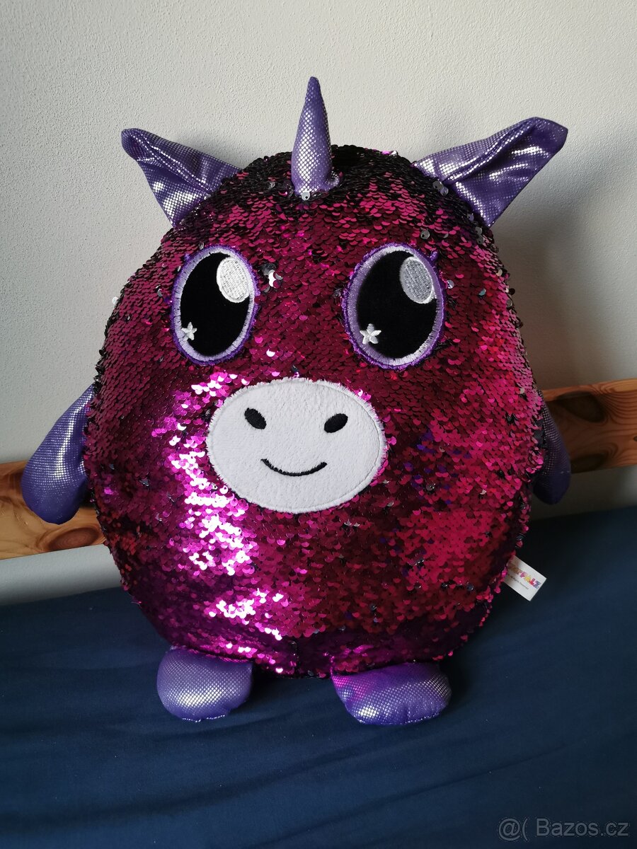 Polštářek plyšák Glitter Palz