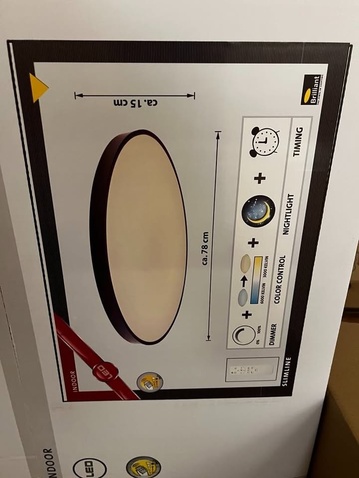 LED stropní svítidlo Brilliant Slimline XXL 80 W 6500 lm 300
