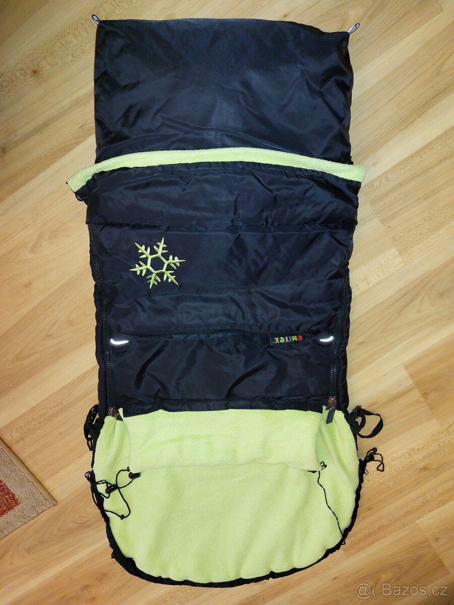 Fusak zimní univerzální EMITEX černo zelený