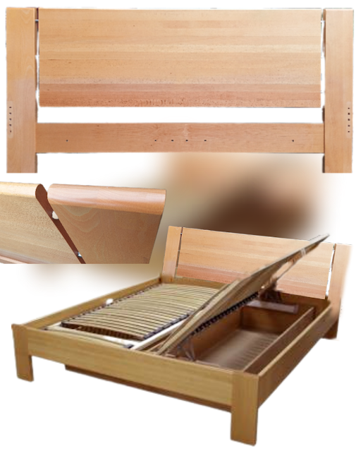 Postel lůžko 180/200 masiv buk (olše) zn. FINES (SK)