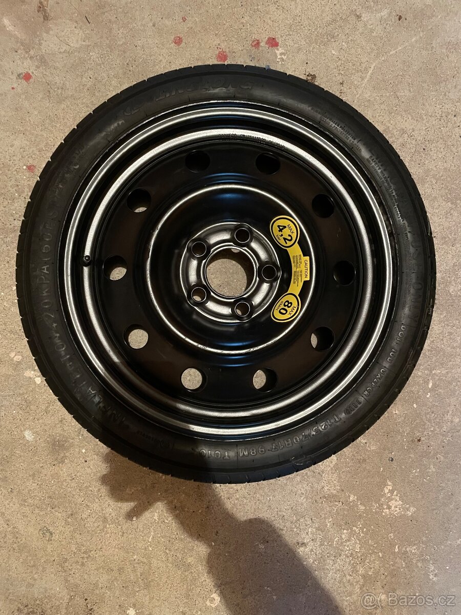 Dojezdové kolo 5x115 125/70R17