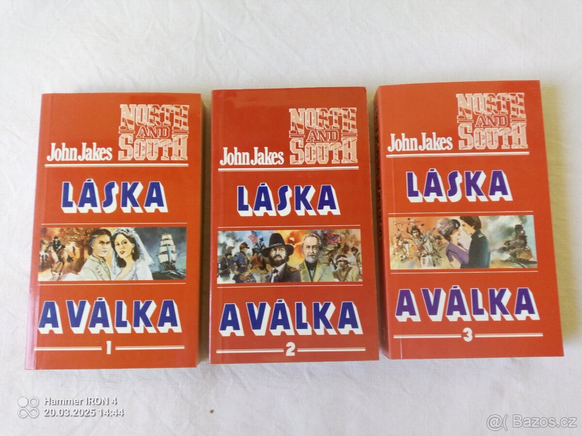 Knihy Láska a válka, Sever a jih, Nebe a peklo