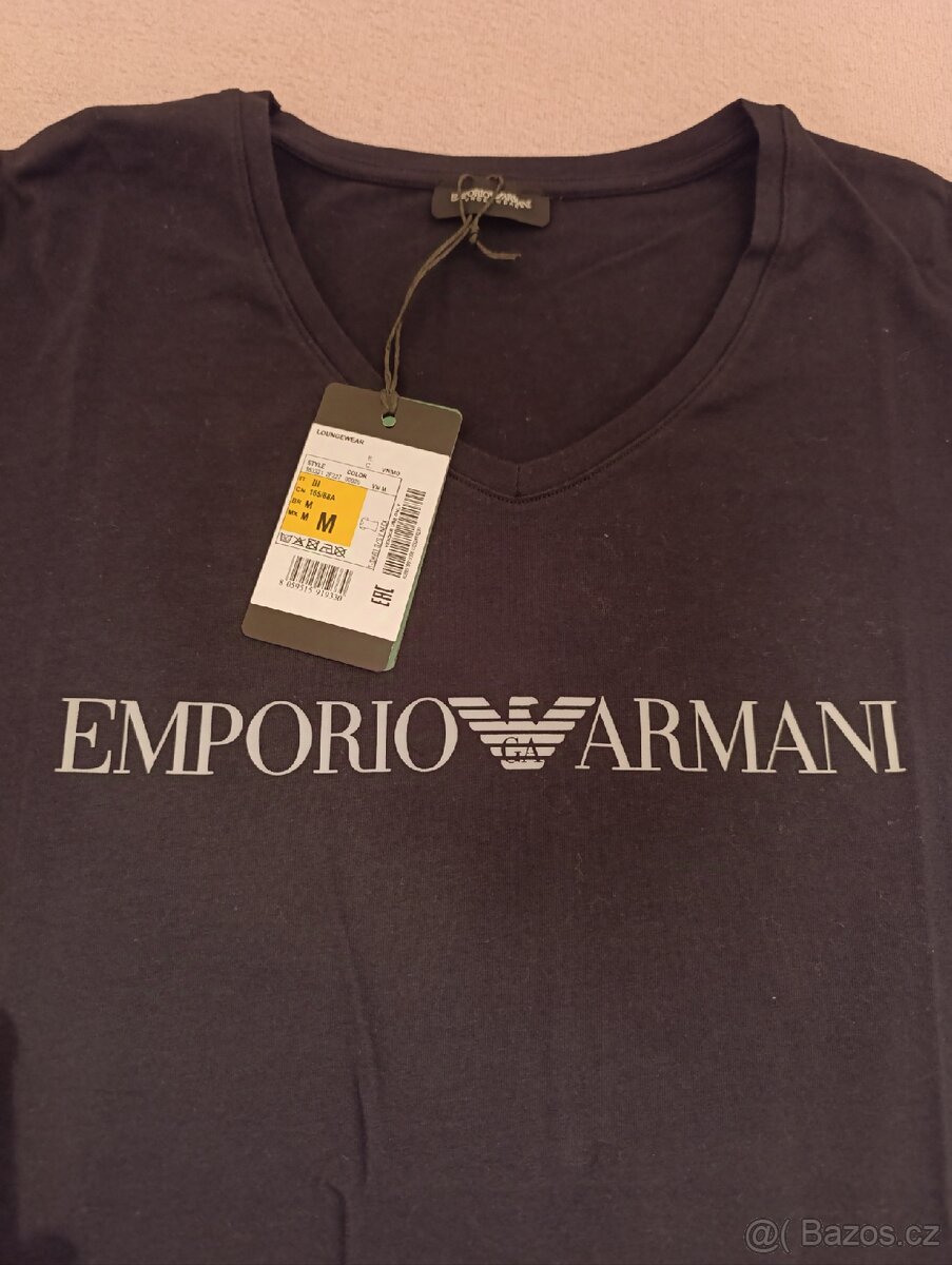 Tričko Emporio Armani originál zcela nové,černé dámské M