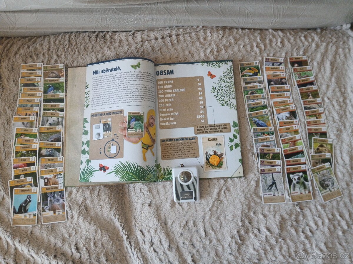 Mluvení se zvířátky - strojek + album + kompletní kartičky