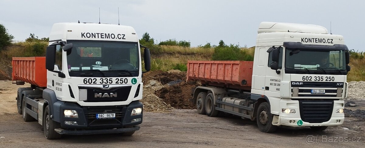 Přijmu řidiče sk. C+E - kontejnerové vozidlo 6x2