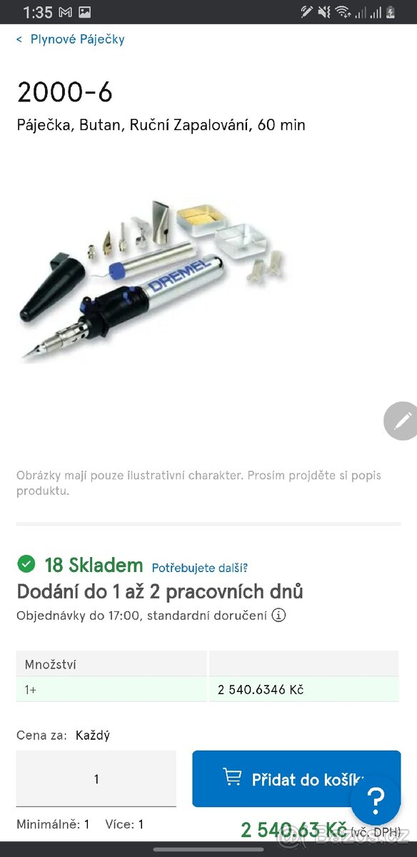 Dremel plynová pajka