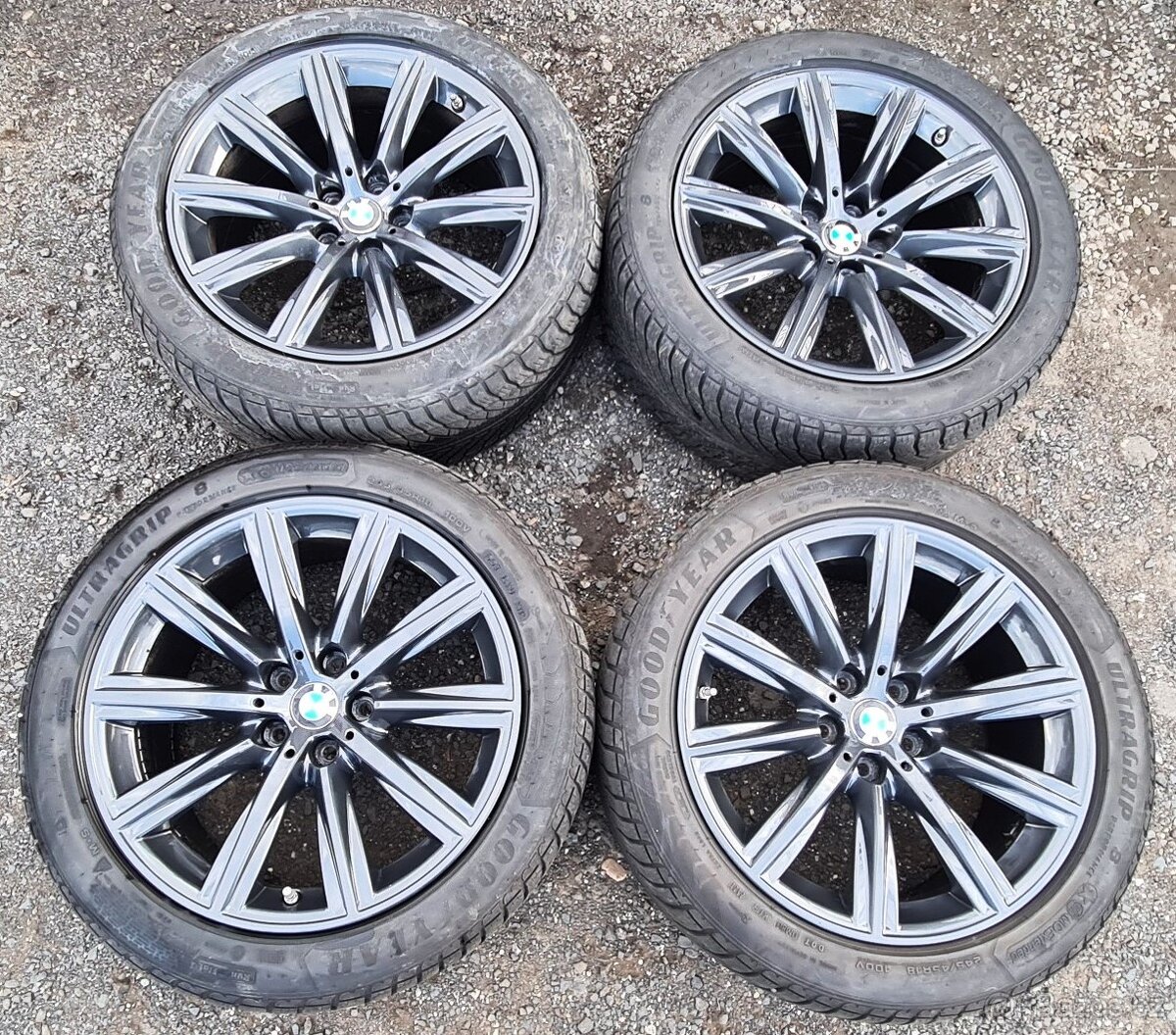 Orig. Alu kola BMW 5 G30, Goodyear 245/45R18, 7mm
