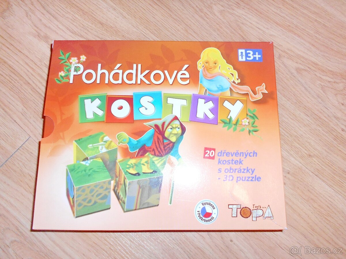 Kostky a dívka s koníkem věk 3+