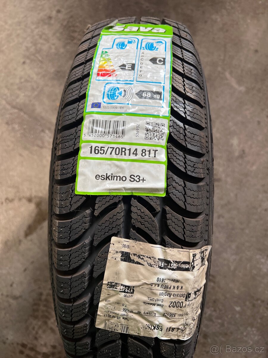 1x nova pneu Sava Eskimo S3+ 165/70/14