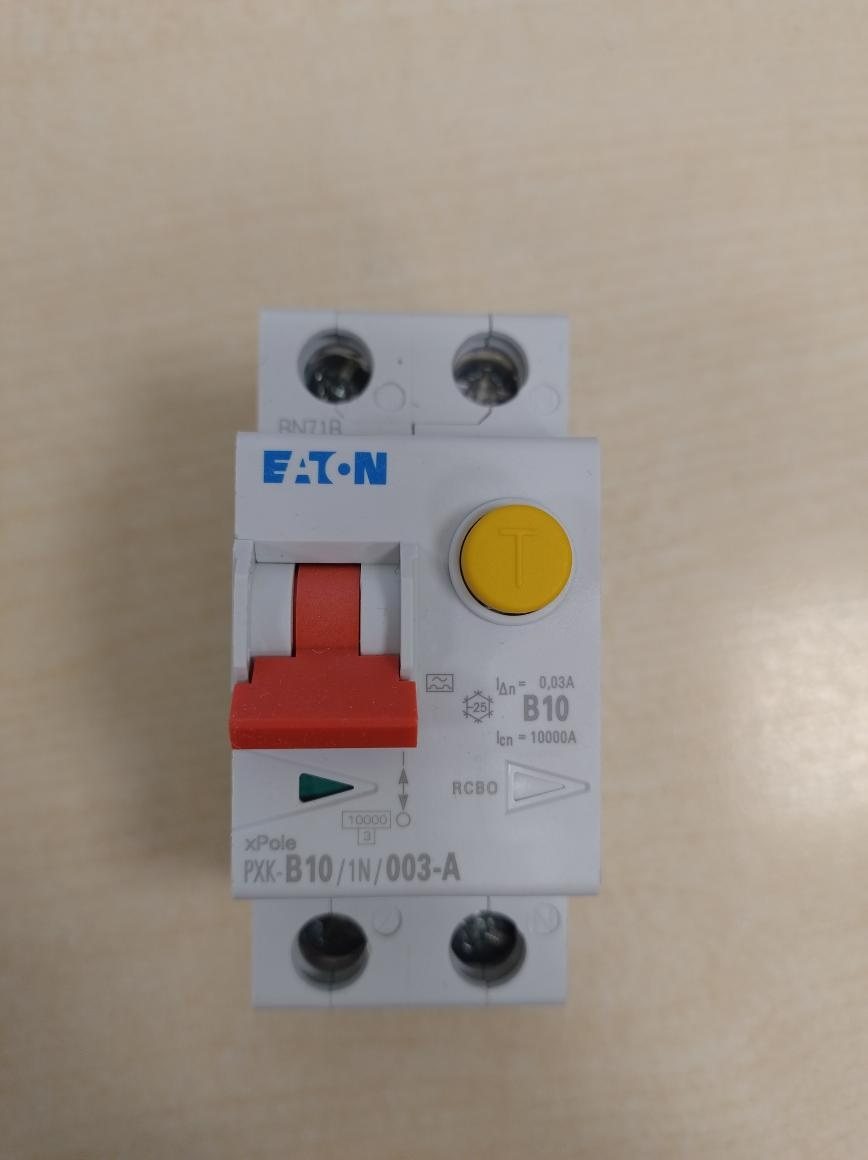 Proudový chránič s jističem Eaton PXK-B10/1N/003-A