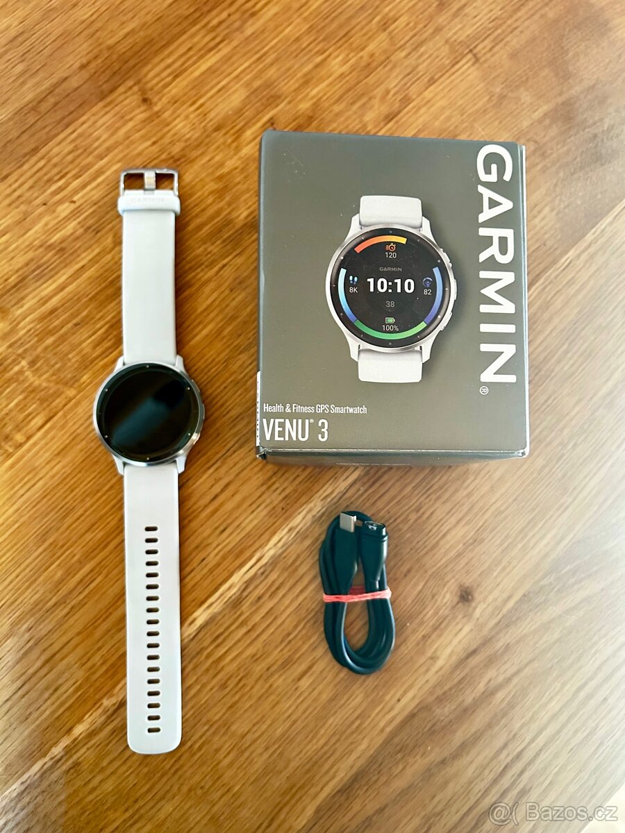 Garmin Venu 3 Silver/Whitestone Band