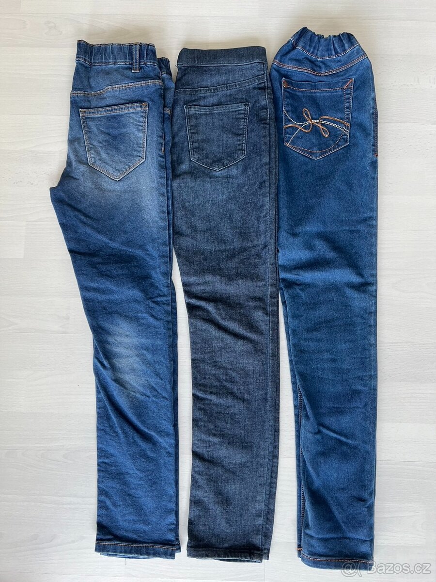 3x jeansy vel. 140