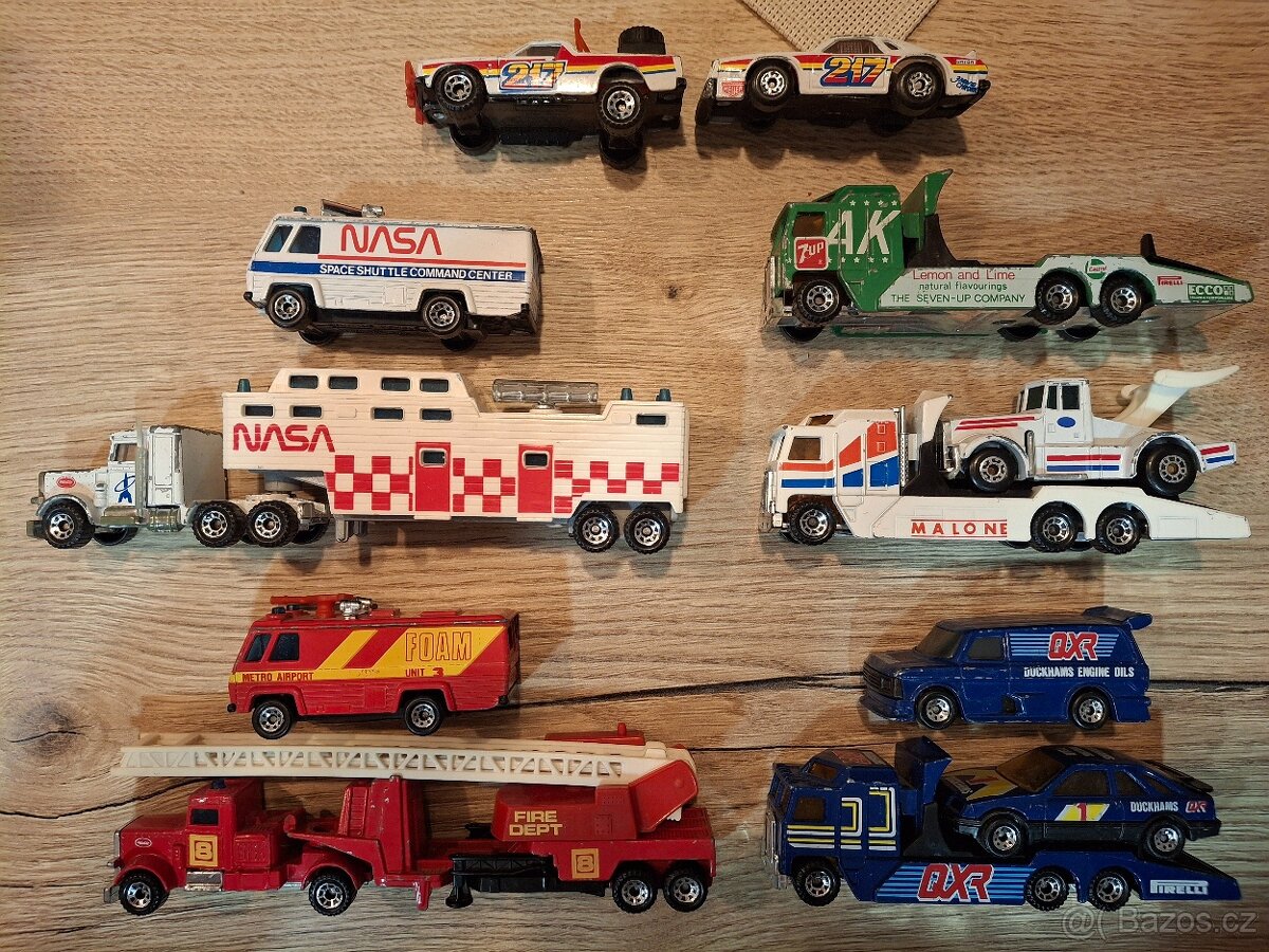 Matchbox Convoy Team, Duckhams, Malone, 7UP, NASA, Superstar