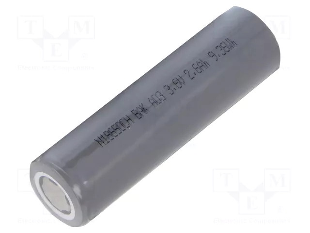 NOVÉ Baterie článek 18650 BAK N18650CH-26S 2600mAh - 13A