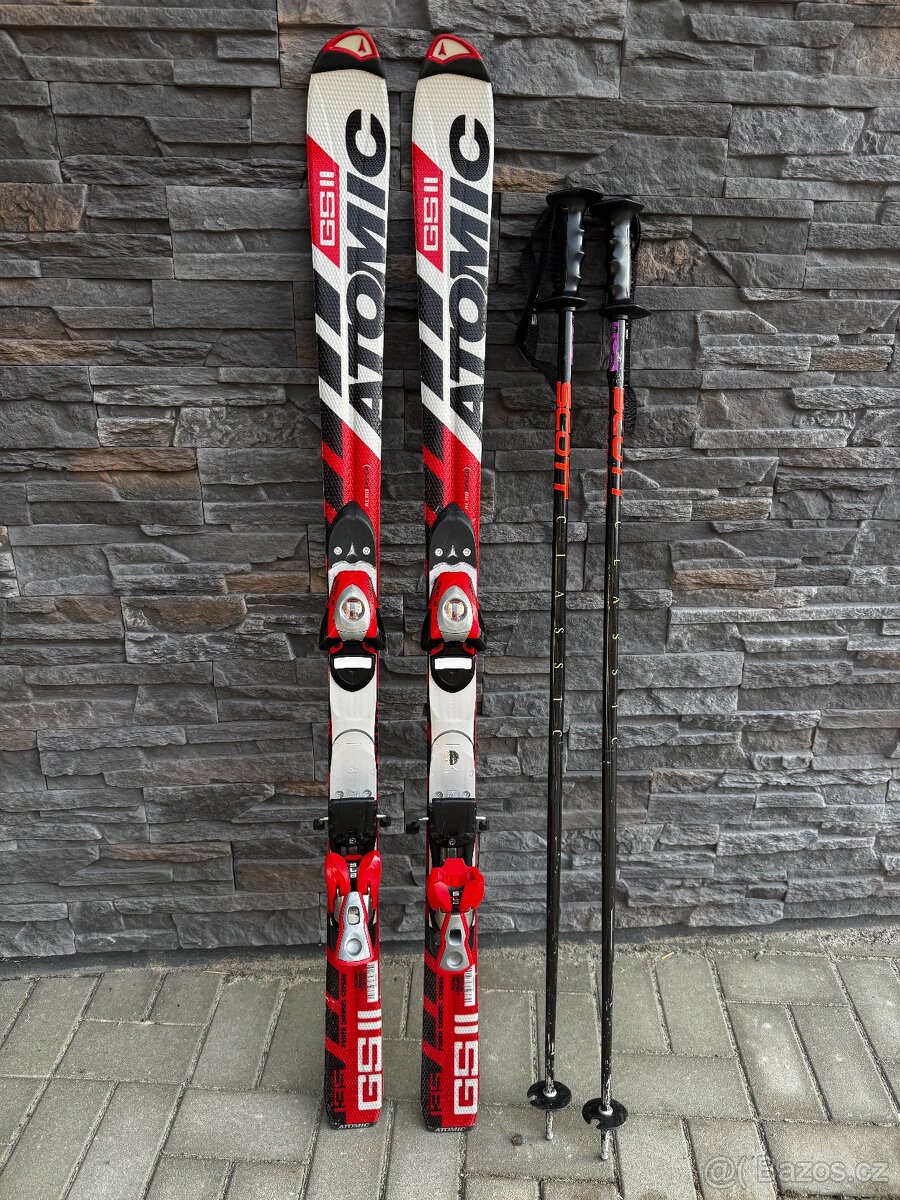 Sjezdové lyže Atomic GS II 135 cm + hole Scott 115 cm