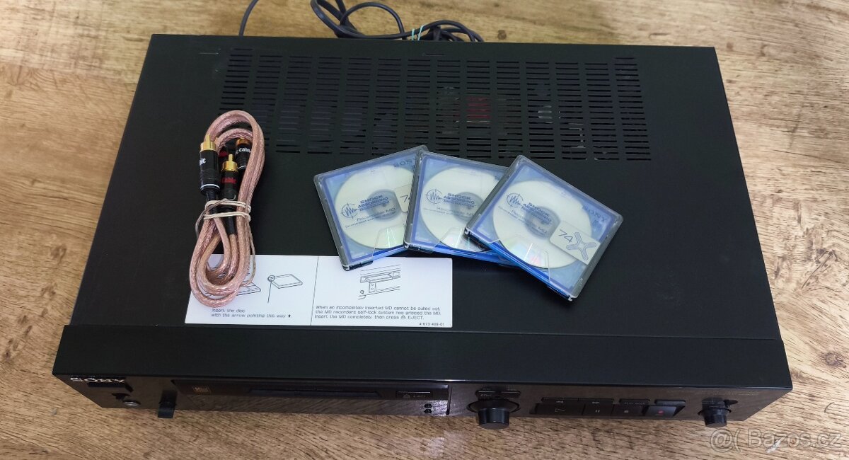 Minidisk Minidisc Sony MDS-302(1995),Japan ,čti popis