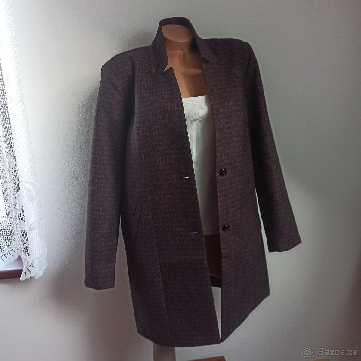 NOVÝ dámský elegantní kabátek 42 - 44 MÍRNÁ ZIMA