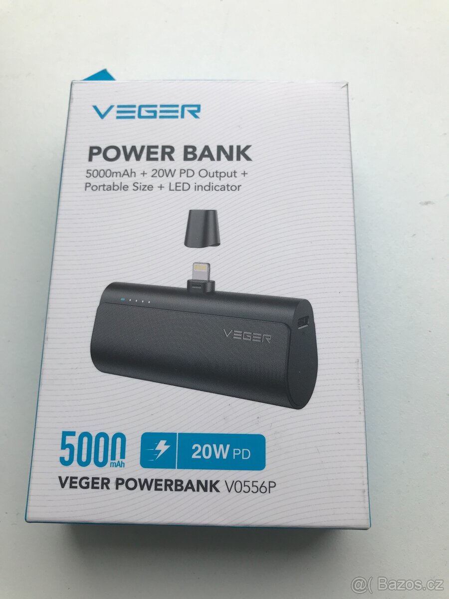 Powerbanka VEGER 5000 mAh pro iPhone, iPad