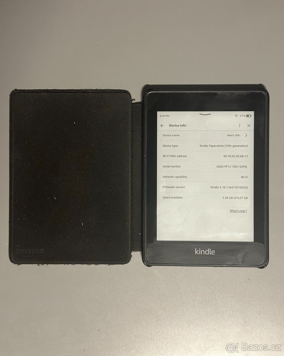 Amazon Kindle Paperwhite 10. gen čtečka knih 8GB + obal