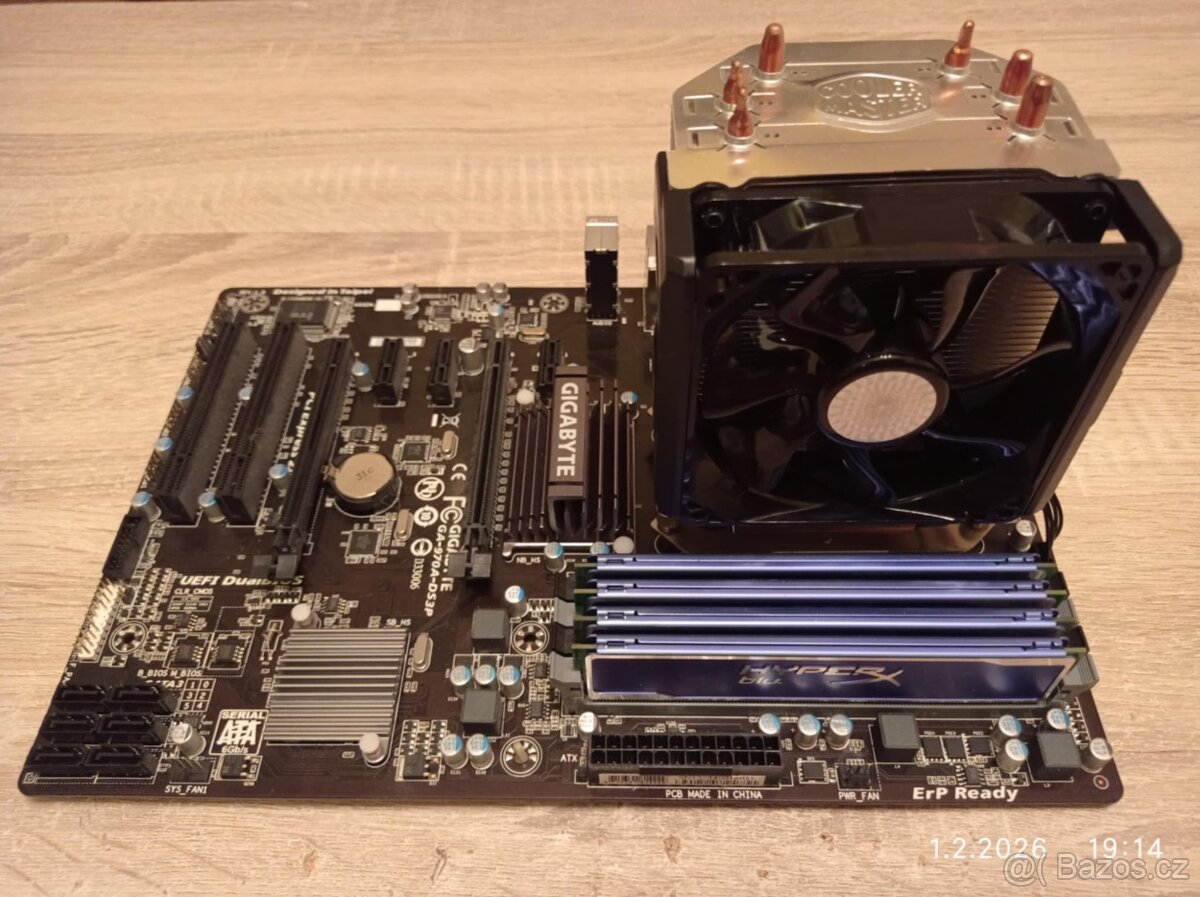 GA-B250M-D2V + AMD FX-6300 + 16GB RAM