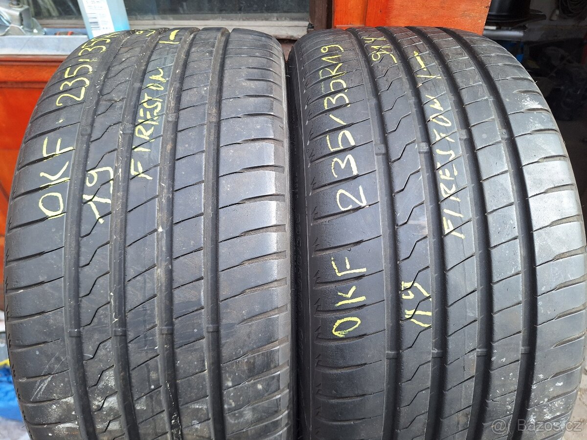 Prodám letní pneu 235/35/19 Firestone