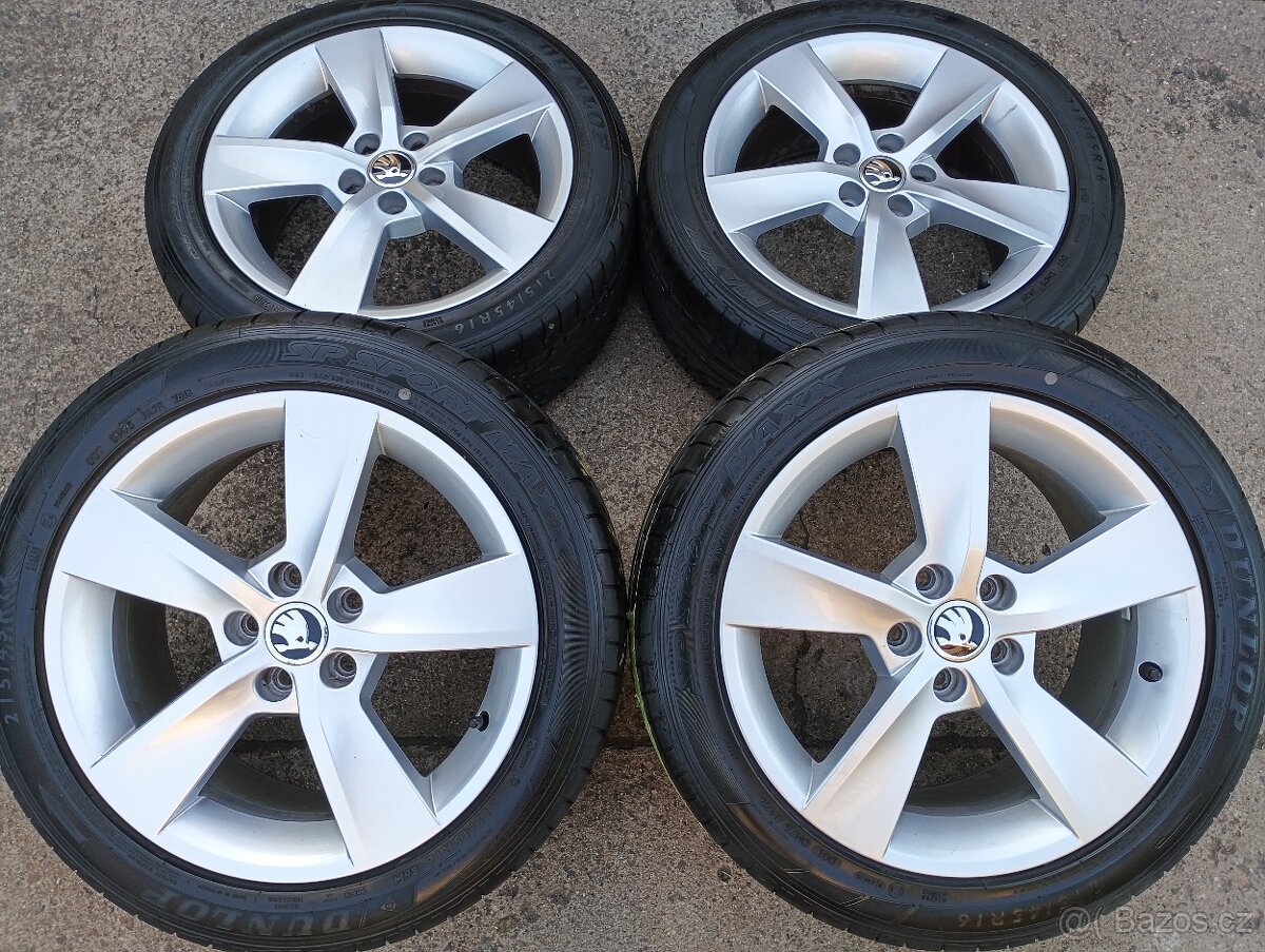 Originál sada disků Škoda Fabia III, Rapid 5x100 R16 Alore
