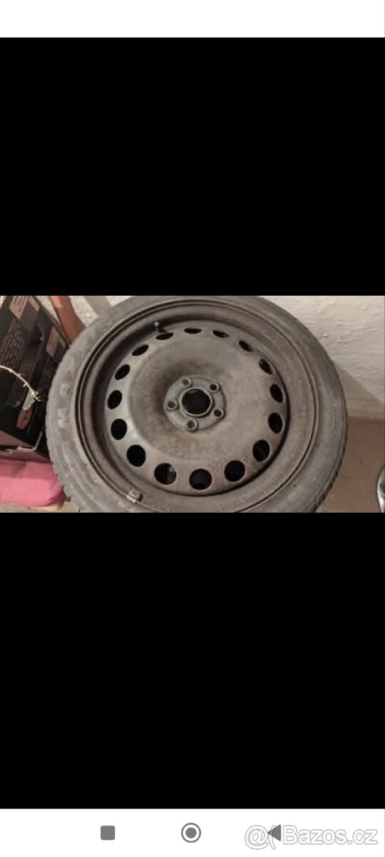 Plecháče 205/45 R16 Fabie originální poklice škoda 4ks