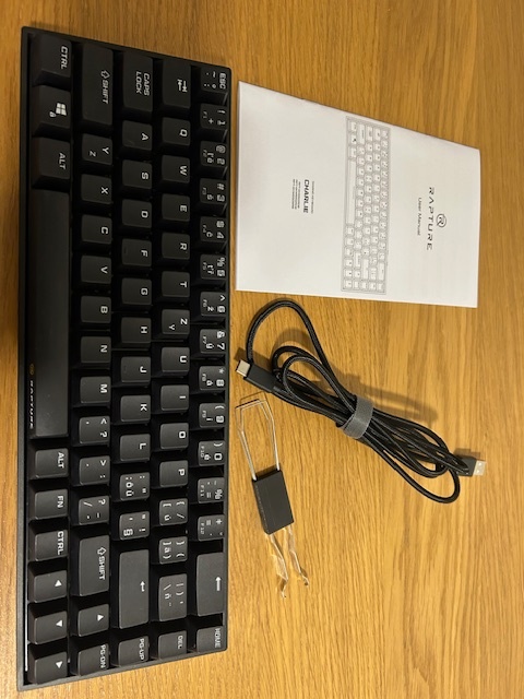 Herní klávesnice Rapture CHARLIE, Gateron G Pro 3.0 Red, čer