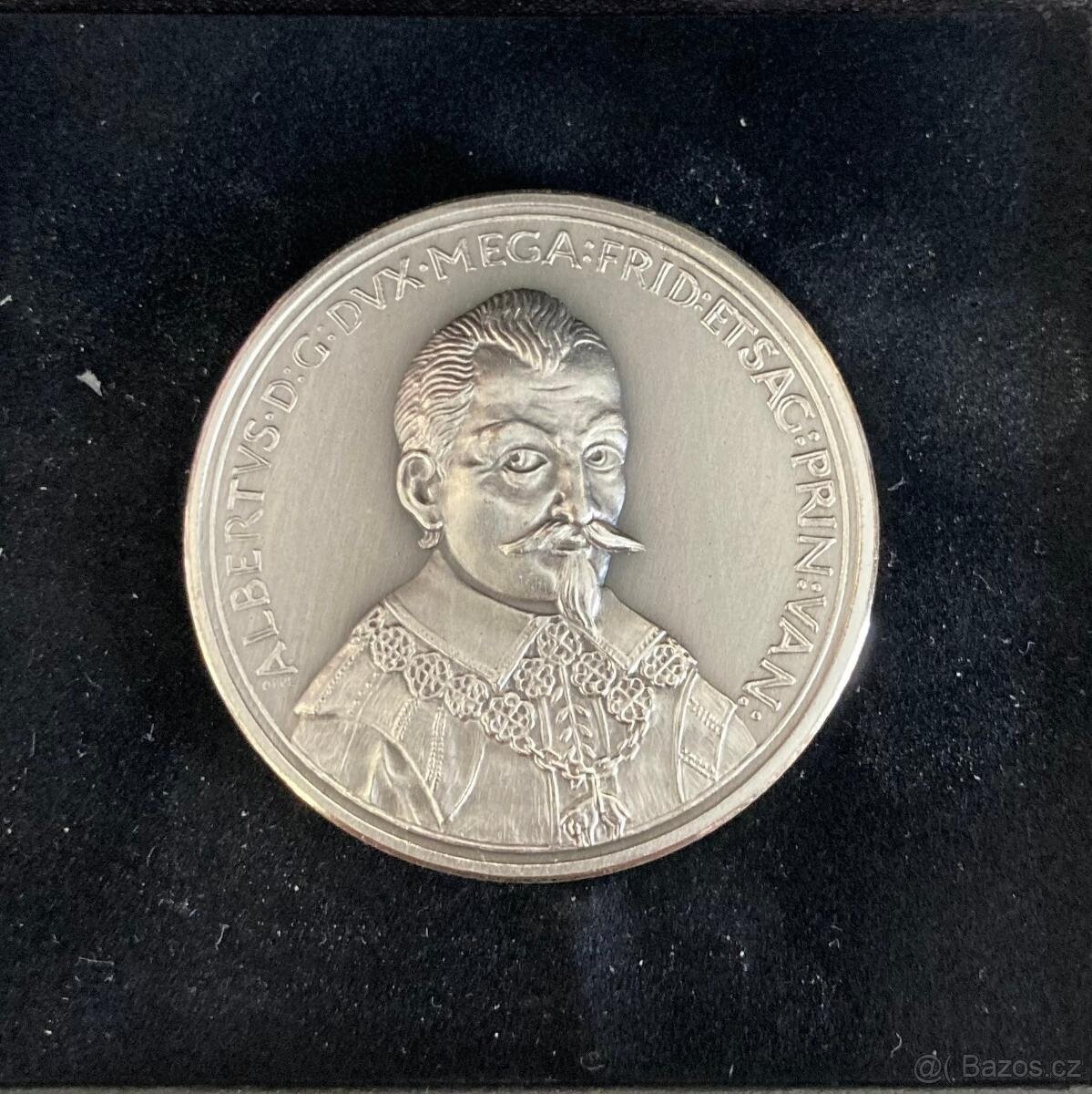 Pamětní stříbrná medaile 2 Tolar Albrecht z Valdštejna.