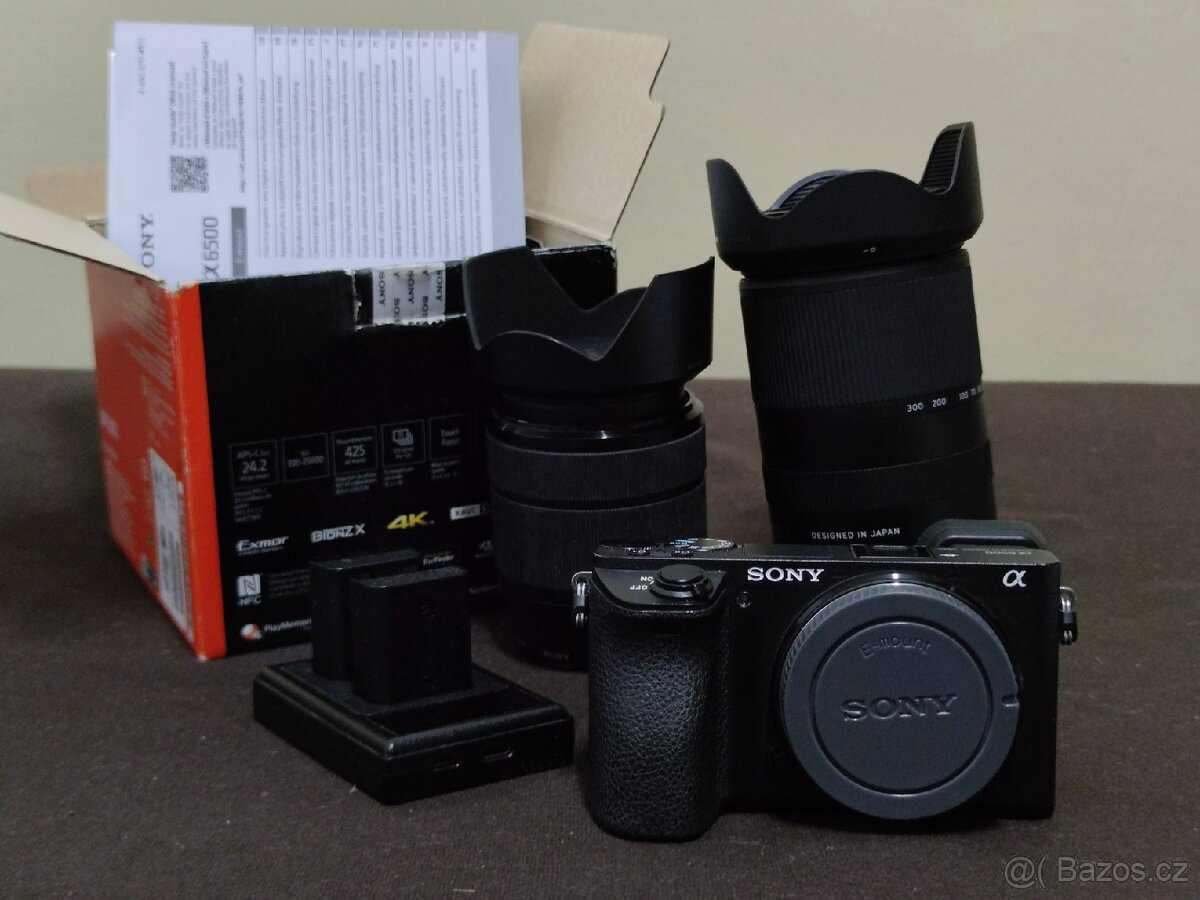 Sony a6500 + 2 objektivy
