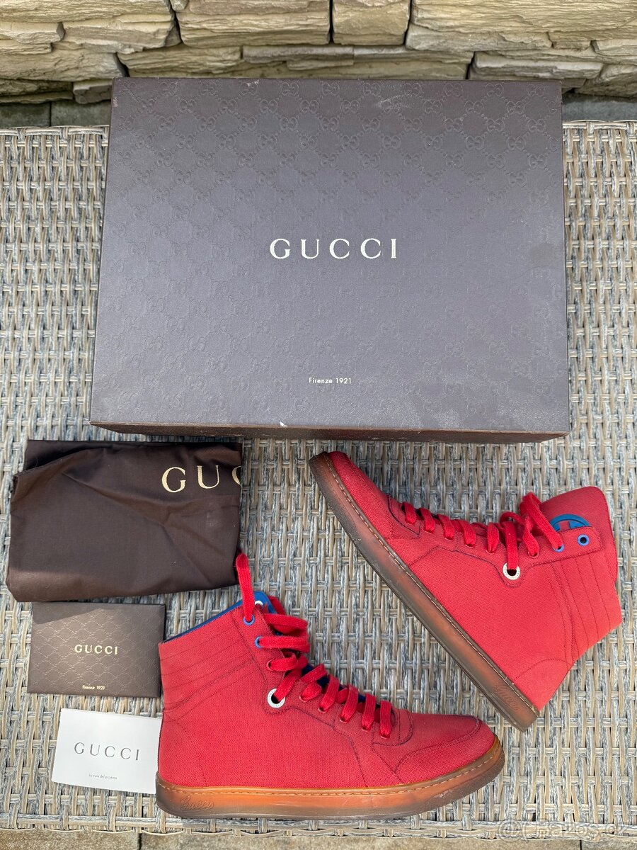 Gucci sneakers pánské,velikost 42,5,komplet balení, Praha