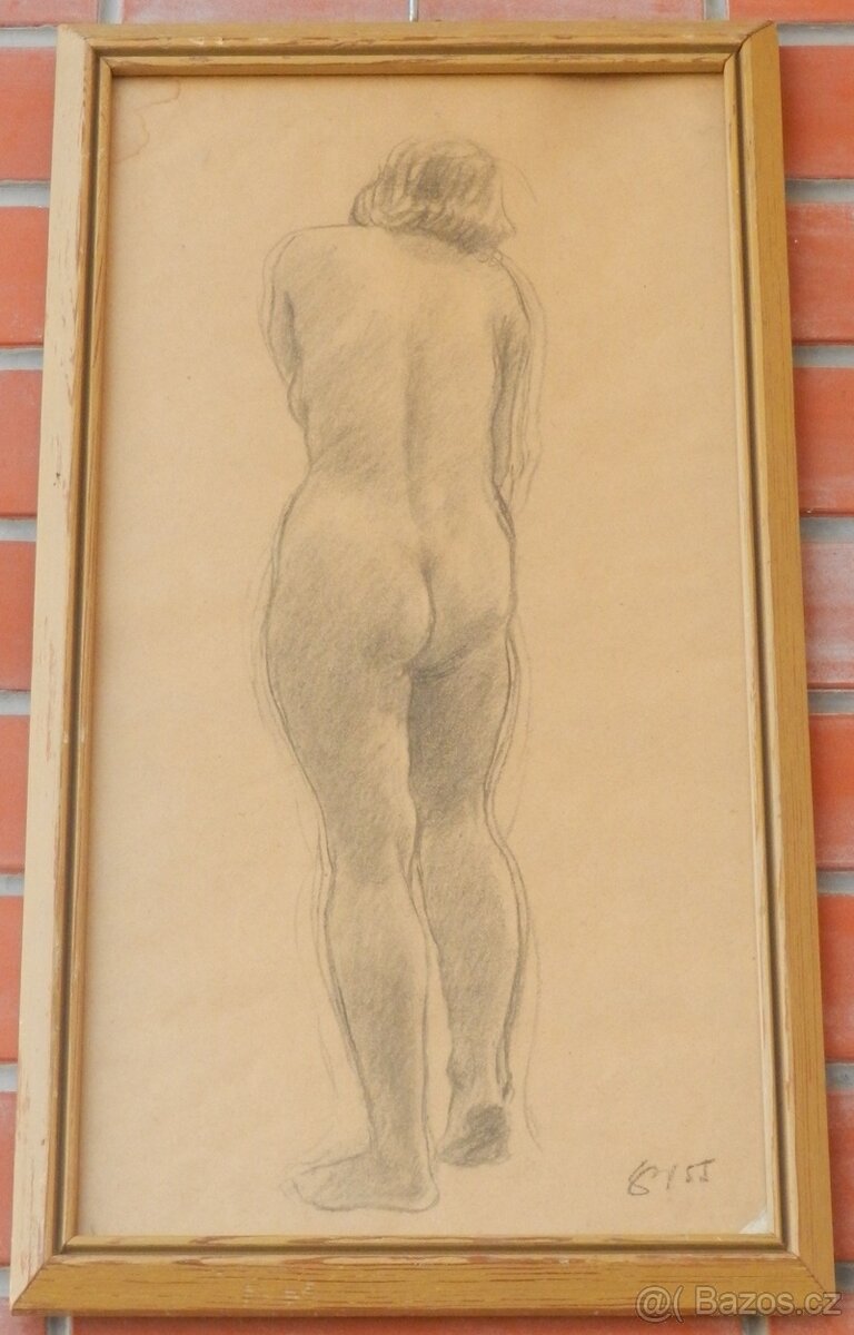 Treuchel Josef (1925-1990)-Akt stojící ženy