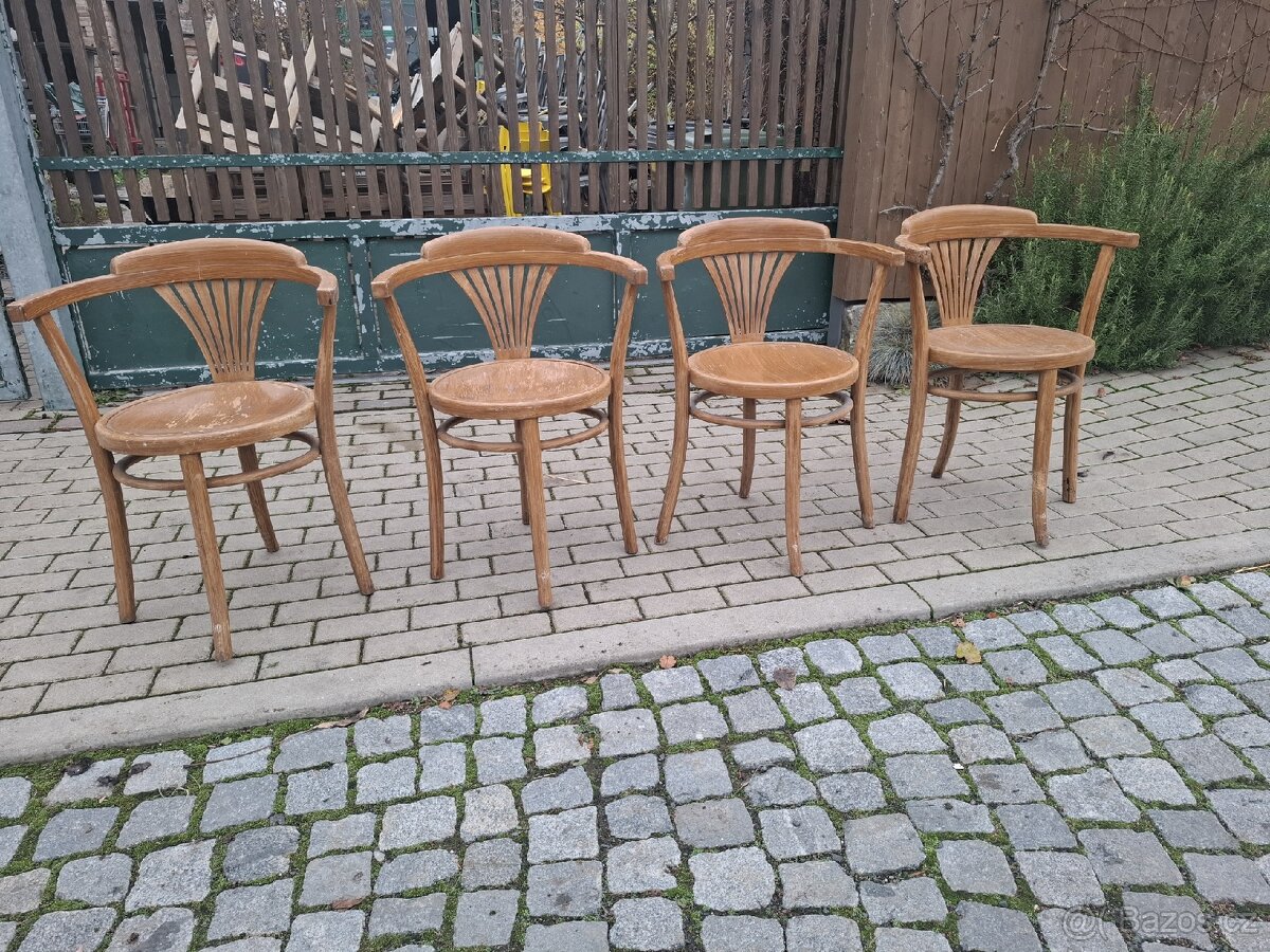 4 x židle thonet