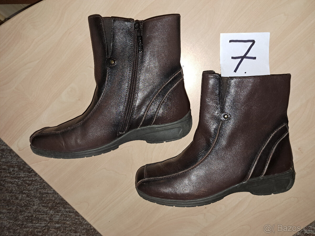 Kožené boty č: 6,5.